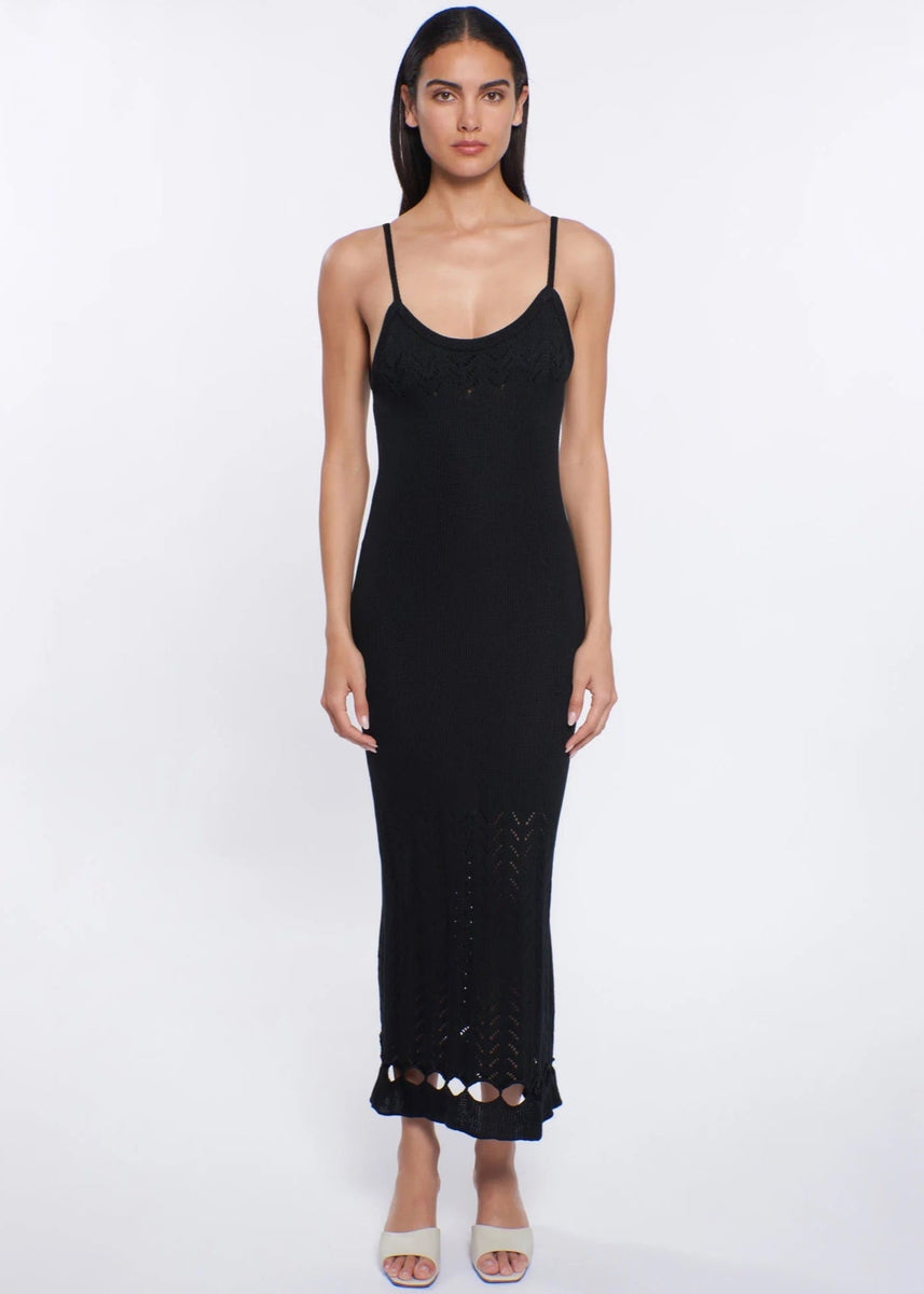 ora knit midi dress En Saison Women's Ora Knit Midi Dress