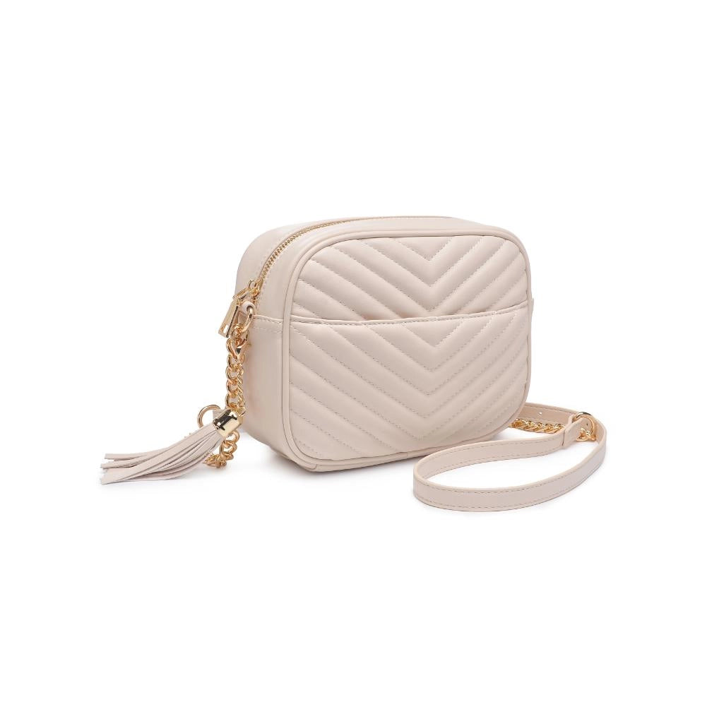 Elodie Chevron Crossbody, Oatmilk – Madison