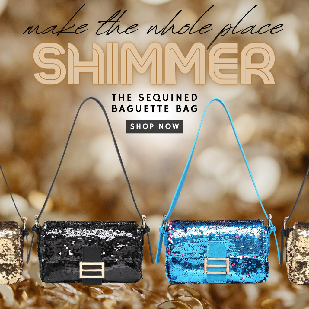 THE SEQUINED BAGUETTE BAG