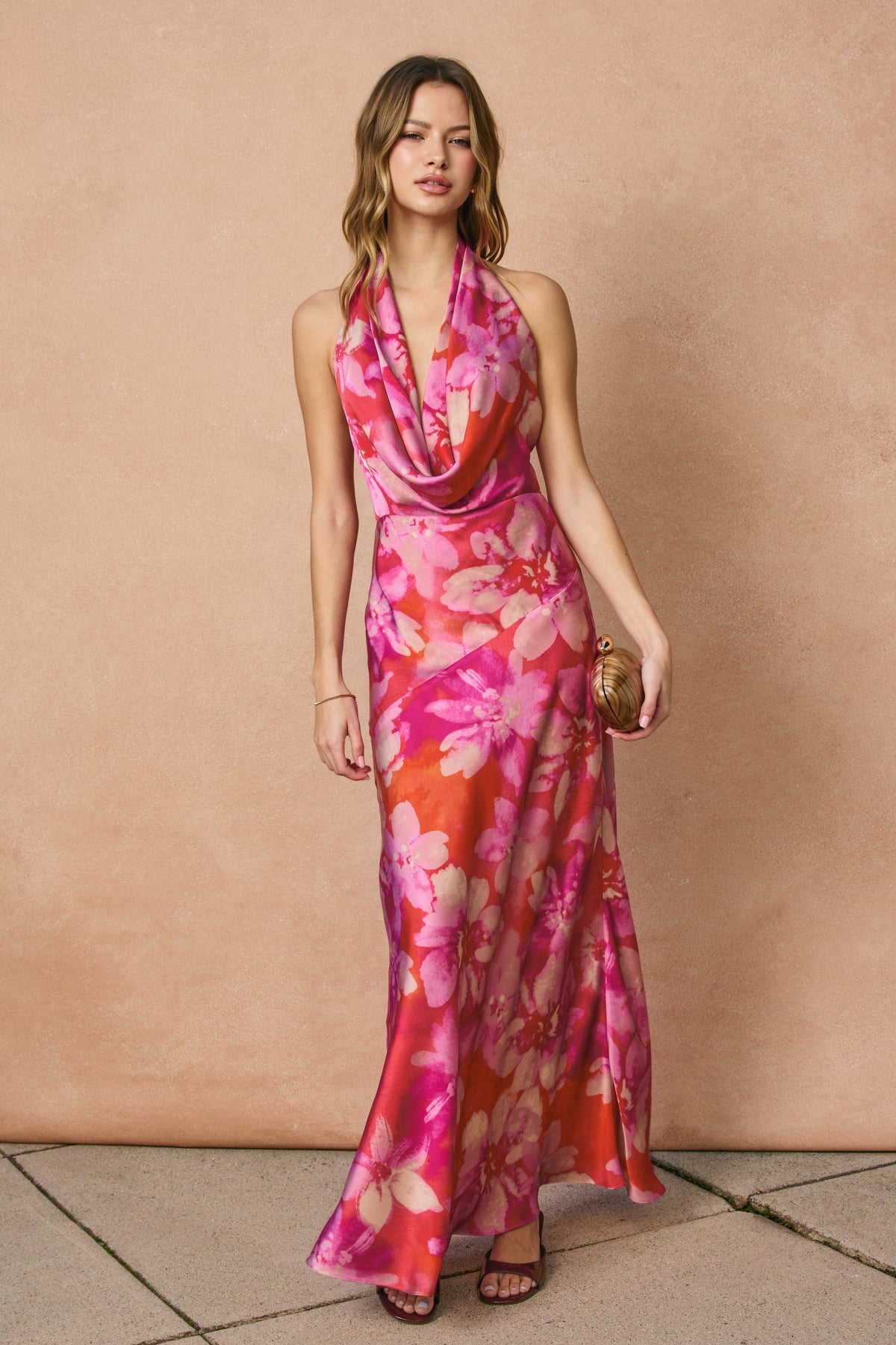 Promenade Striped Maxi, Black  MADISON