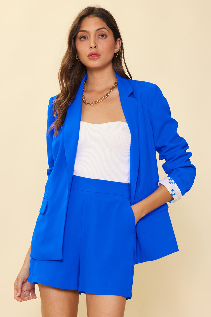 Christie Welt Pocket Blazer, Cobalt – MADISON