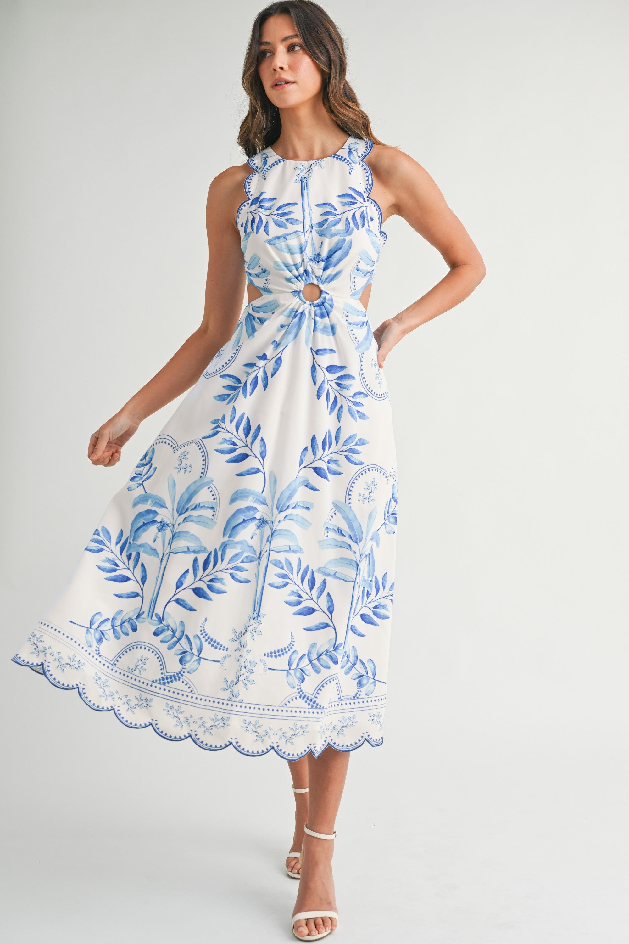 Teyana Tile Print Maxi Dress – MADISON
