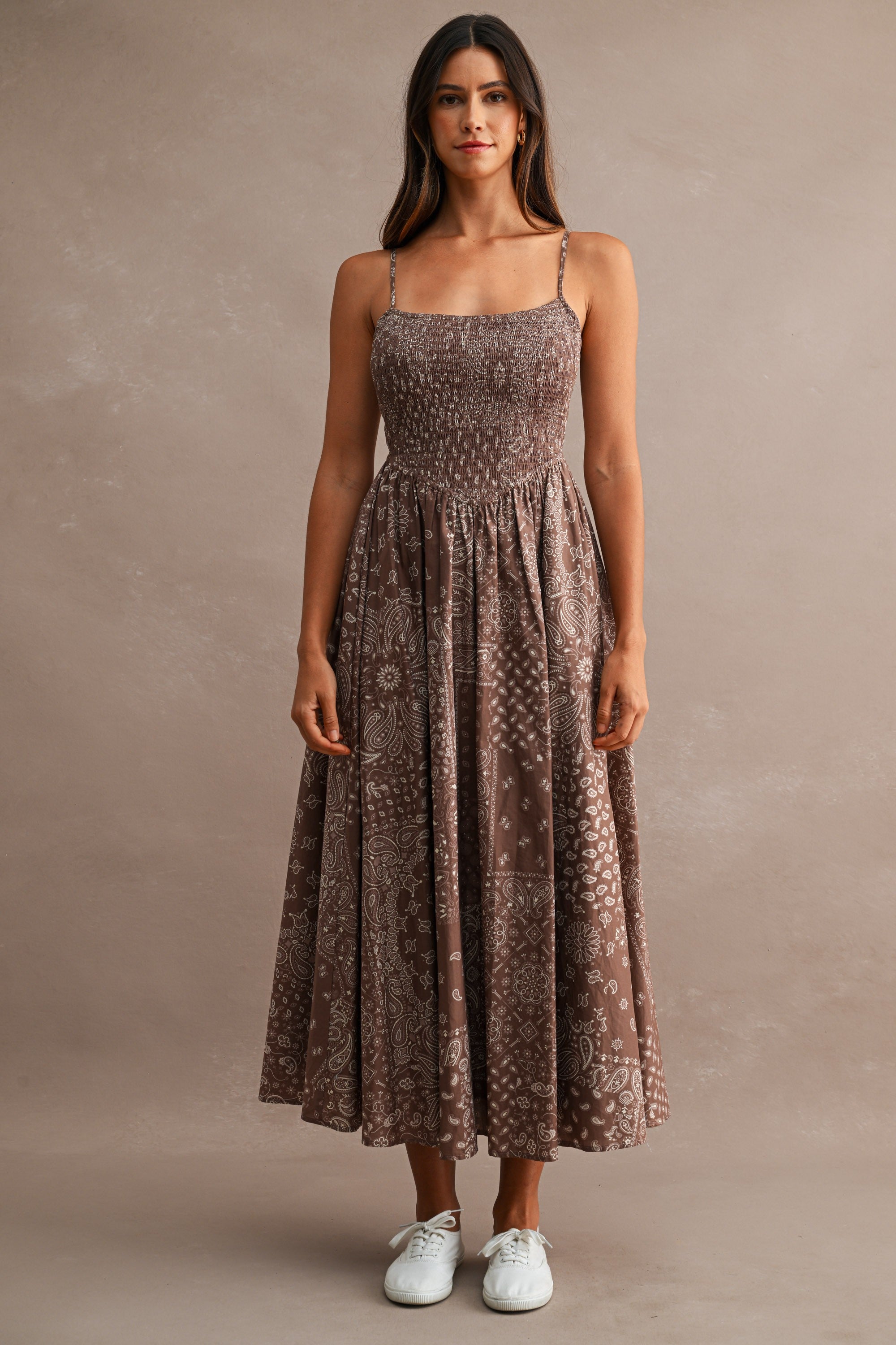 cody maxi dress Cody Linen Slip Maxi Dress Brown / Medium