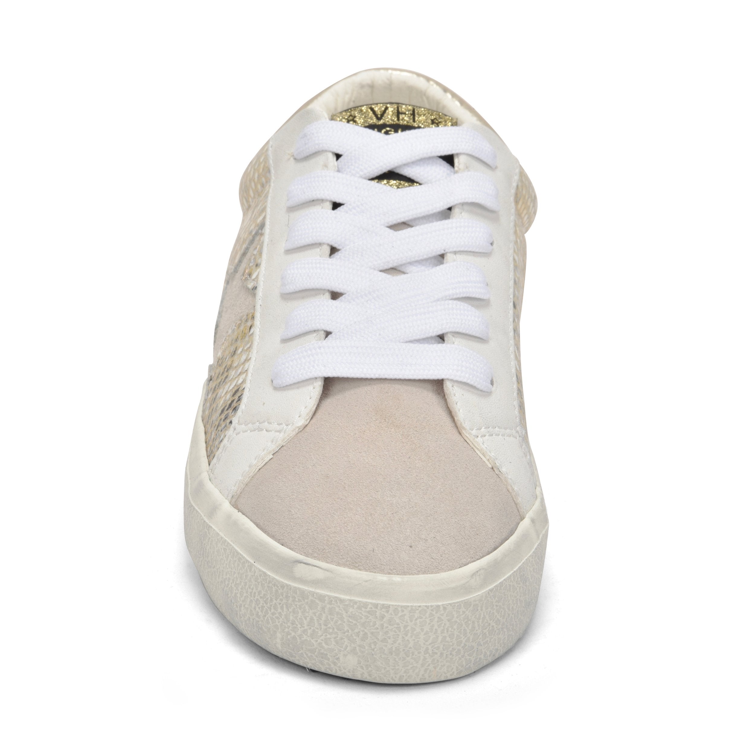 Kate Snakeskin Star Sneaker, Gold – MADISON - Main Image
