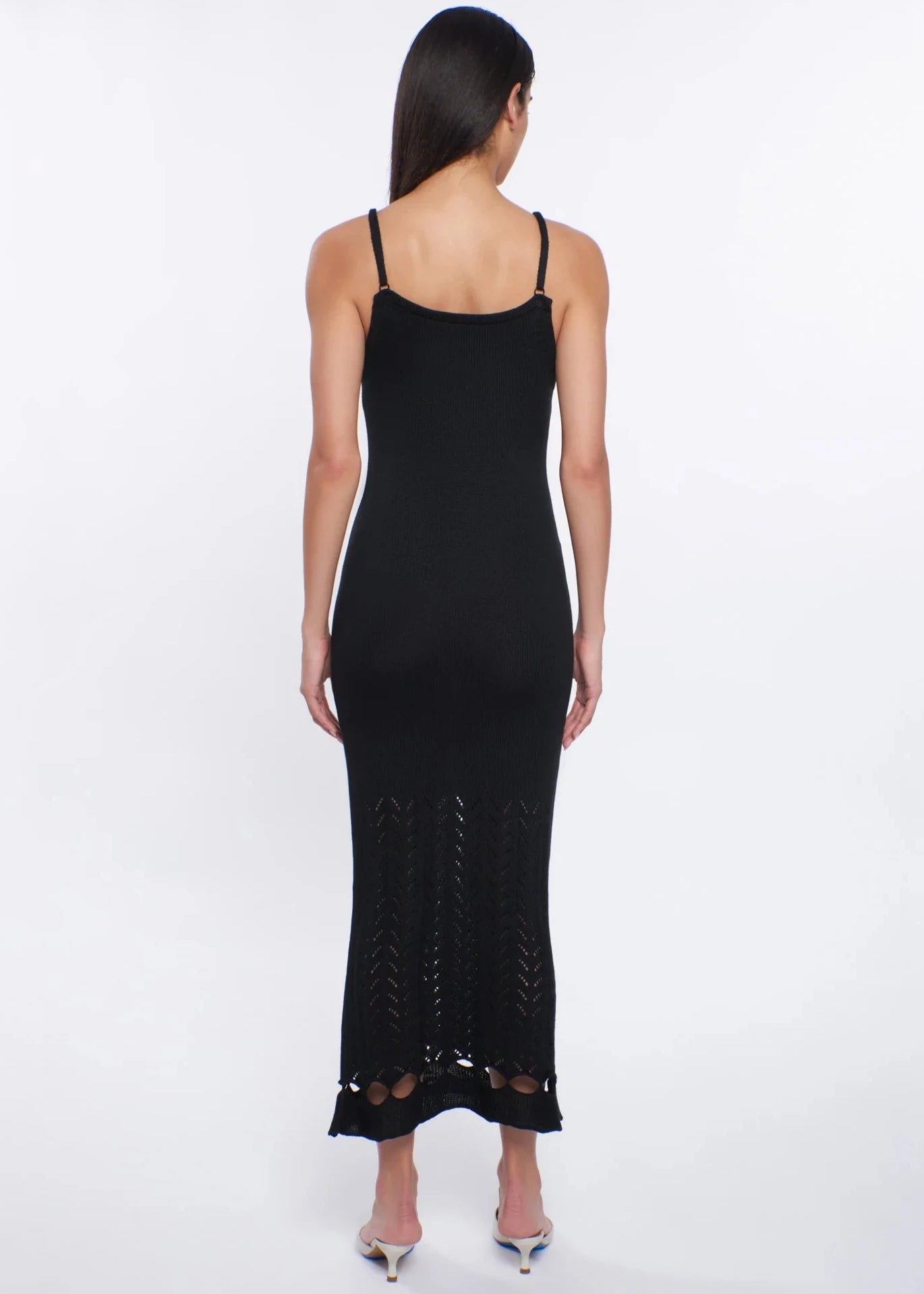 Nora Knit Midi Dress Black / Large Nora Knit Midi Dress Black / Large